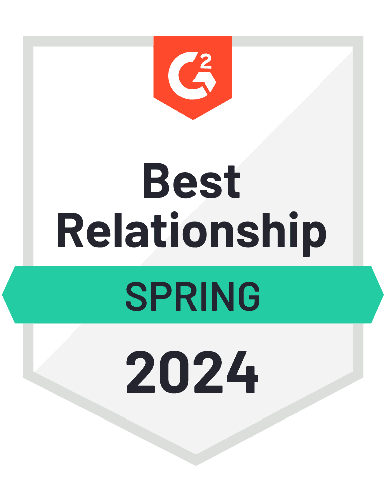 G2 Crowd Spring 2024 Contract Analytics Best Relationship Total