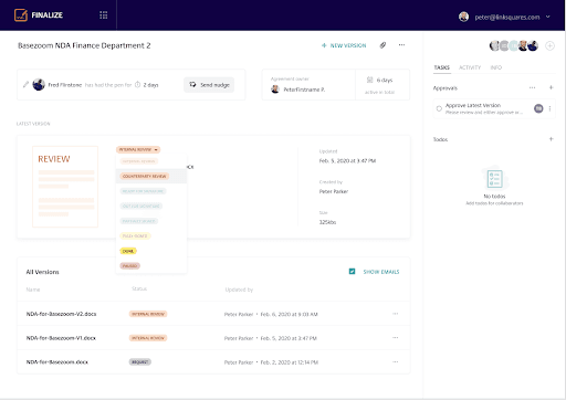 enhanced agreement statuses