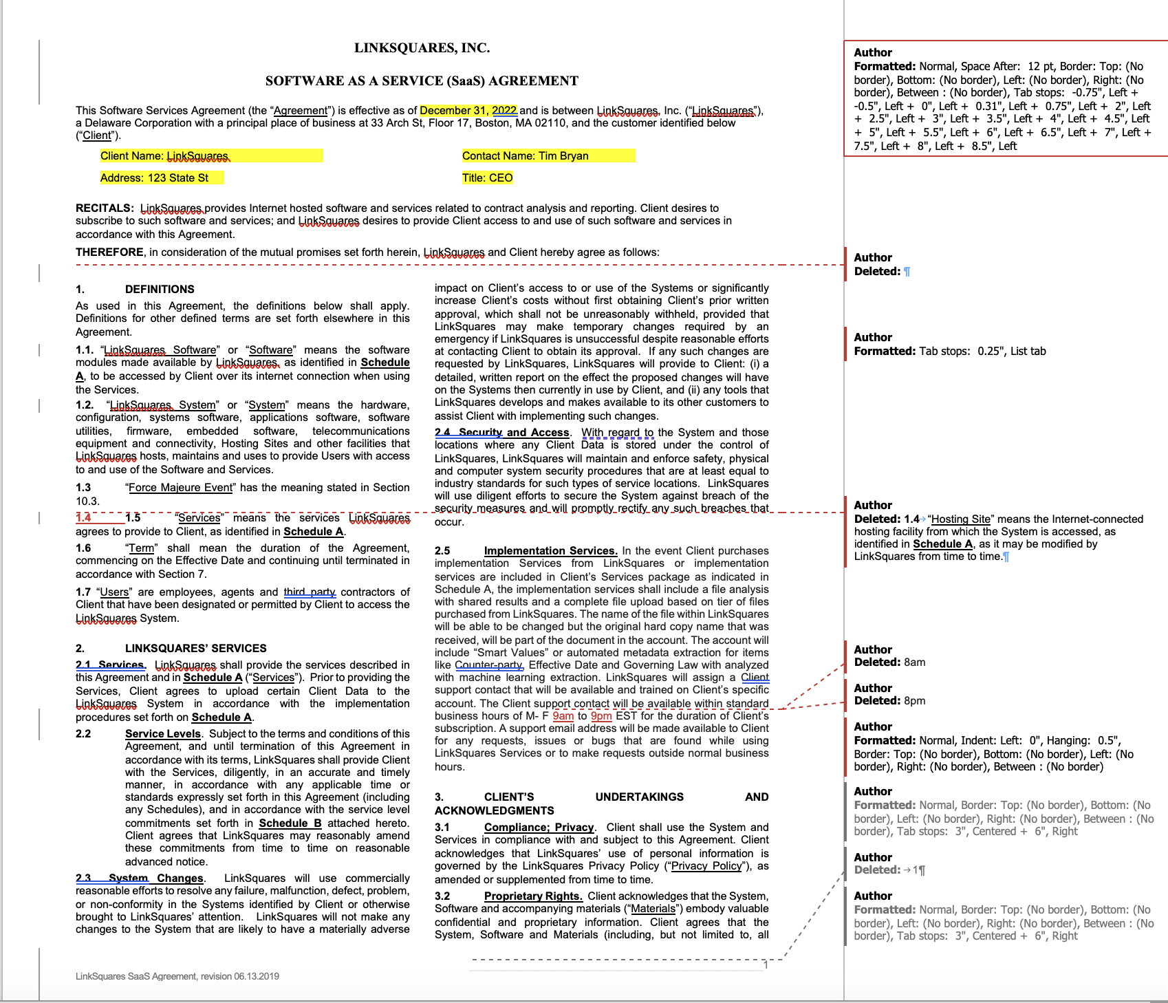 document comparison